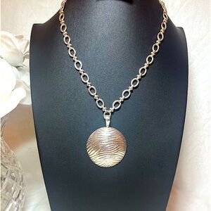 David Sigal Sterling Silver Wave Pendant/Enhancer